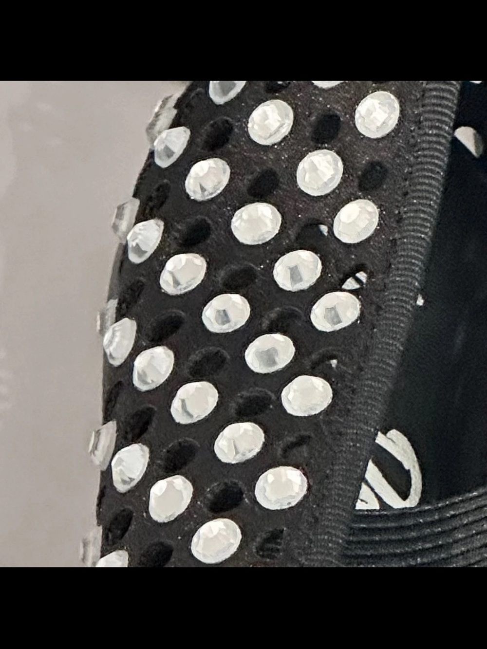 •CAPE ROBBIN• “Lauralee” Rhinestone Eyelet Bow Ballet Flats - Black // NIB - Picture 5 of 13